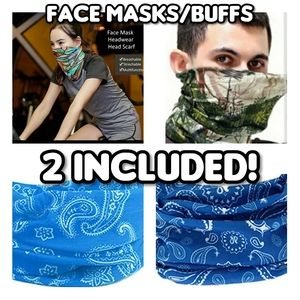 New 2-Pack of Face Masks/Buffs/Multi-Headbands